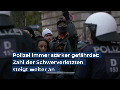 Polizei immer stärker gefährdet: Zahl der Schwerverletzten steigt weiter an