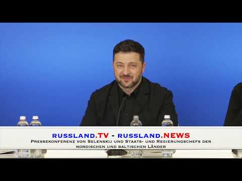 Pressekonferenz von Selenskij und Staats  und Regierungschefs der nordischen und baltischen Länder