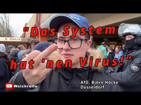 Pro & Contra AfD Düsseldorf & Björn Höcke Interview-Ausschnitt 23.2.26