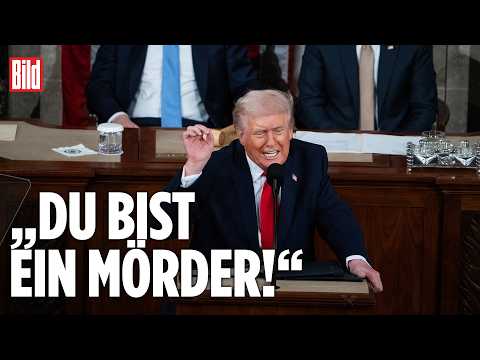 Protest bei Trumps Rede: Zwischenrufe mit schweren Vorwürfen unterbrechen seine Rede