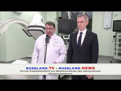 Putins Videokonferenz zur Modernisierung der medizinischen Grundversorgung