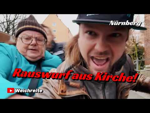 Rauswurf aus Kirche Nürnberg Antifa Gegendemo AfD Infostand 21.2.26 Rauswurf aus Kirche Nürnberg Antifa Gegendemo AfD Infostand 21.2.26