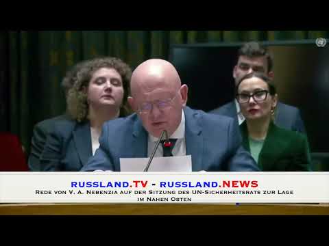 Rede von V.  A.  Nebenzia auf der Sitzung des UN Sicherheitsrats zur Lage im Nahen Osten