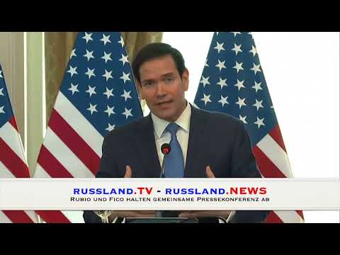 Rubio und Fico halten gemeinsame Pressekonferenz ab Rubio und Fico halten gemeinsame Pressekonferenz ab