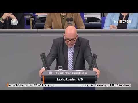 SKANDAL „Die eigene Handlungsfähigkeit ist der Preis“ – Sascha Lensing (AfD) im Bundestag