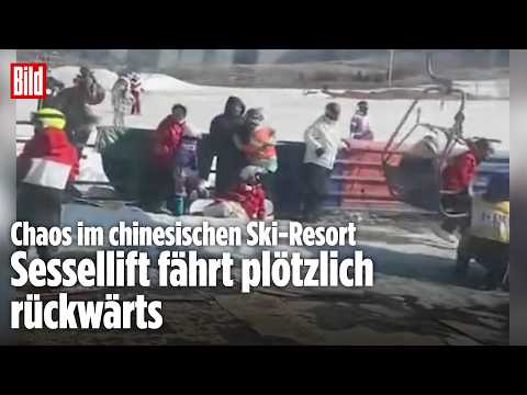 SKI-LIFT DREHT DURCH: Fehlfunktion schaltet Lift in den Rückwärtsgang