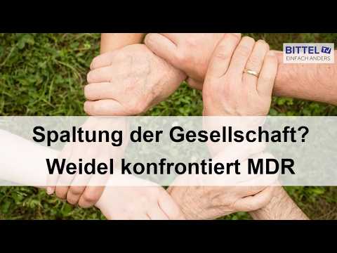 Spaltung der Gesellschaft? Weidel konfrontiert MDR