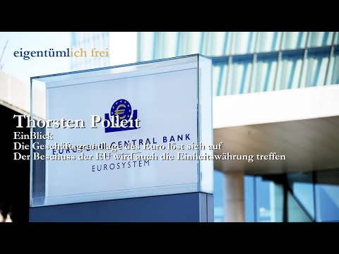 Thorsten Polleit: Die Geschäftsgrundlage des Euro löst sich auf (Artikel der Woche)