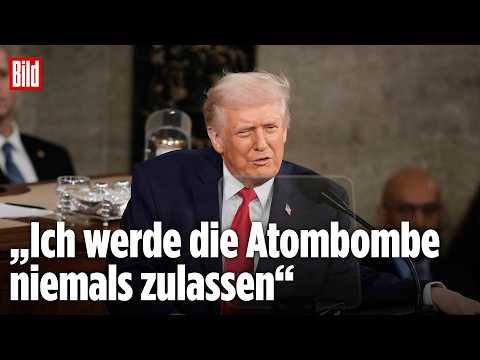 Trump droht dem Iran: In seiner Rede zur Lage der Nation findet der US-Präsident klare Worte