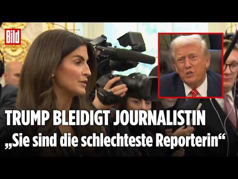 TRUMP WÜTET GEGEN REPORTERIN: US-Präsident beschimpft CNN-Journalistin Collins im Oval Office