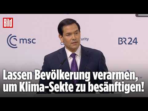 US-Außenminister Rubio warnt Europa: Klima- und Migrationspolitik schwächen den Kontinent