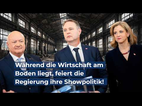 Während die Wirtschaft am Boden liegt, feiert die Regierung ihre Showpolitik! Während die Wirtschaft am Boden liegt, feiert die Regierung ihre Showpolitik!