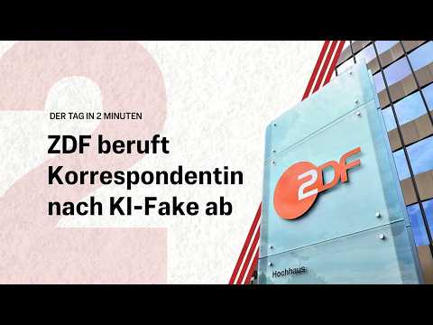 ZDF beruft Korrespondentin nach KI-Fake ab | Der Tag in 2 Minuten