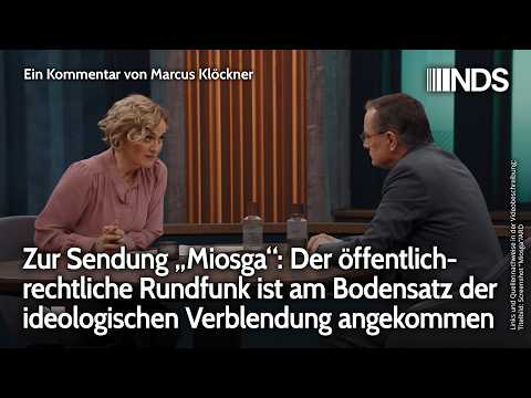 Zur Sendung „Miosga“: Der öffentlich-rechtliche Rundfunk am Bodensatz ideologischer Verblendung