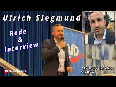 AfD Bürgerdialog Ulrich Siegmund Rede & Interview Staßfurt 2.3.26