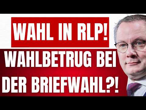 AfD erhebt schweren Verdacht auf WAHLBETRUG bei der BRIEFWAHL in RLP! – AfD-Stimmen gestohlen?!