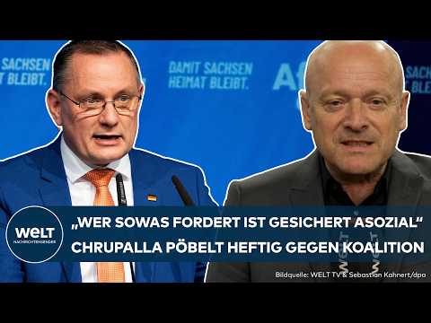 AFD-SACHSEN: „Wer ist hier radikal?“ Tino Chrupalla pöbelt gegen Reformpläne der Bundesregierung