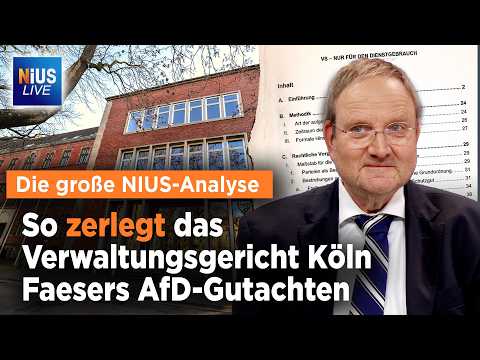 AfD-Sieg vor Gericht: Verfassungsschutz gestoppt – Die NIUS-Analyse | NIUS Live vom 03.03.2026 AfD-Sieg vor Gericht: Verfassungsschutz gestoppt – Die NIUS-Analyse | NIUS Live vom 03.03.2026