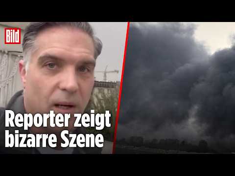 ANGRIFF AUF TEHERAN: Treibstofflager brennt – schwarzer Rauch über der ganzen Stadt