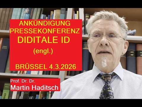 Ankündigung der Pressekonferenz in Brüssel am 4.3.2026 Ankündigung der Pressekonferenz in Brüssel am 4.3.2026