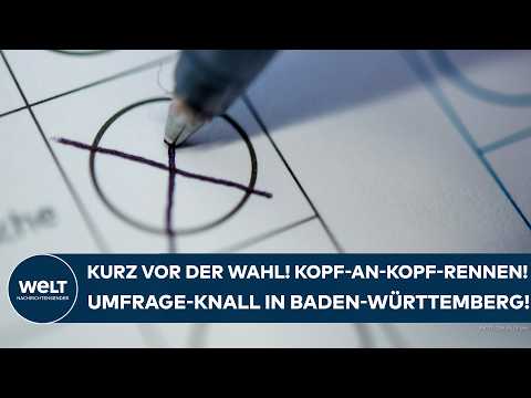 BADEN-WUERTTEMBERG: Umfrage-Knall! Kopf-an-Kopf-Rennen elektrisiert kurz vor der Wahl!
