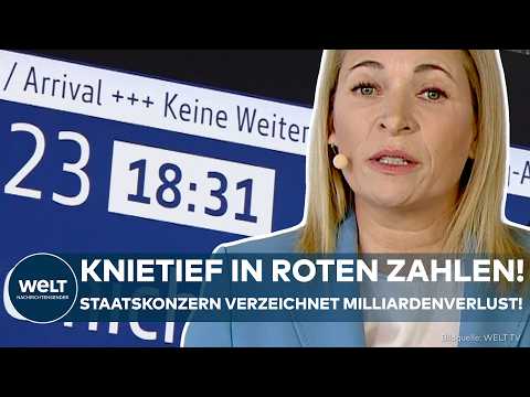 BAHN-BILANZ: Knietief in roten Zahlen! Staatskonzern verzeichnet Milliardenverlust!