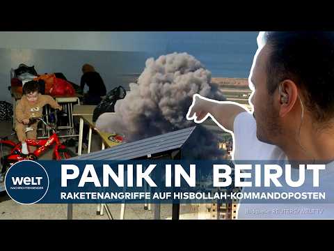 BEIRUT: Die Menschen werden panisch – mehrere Raketenangriffe auf Hisbollah-Stützpunkte in der Stadt