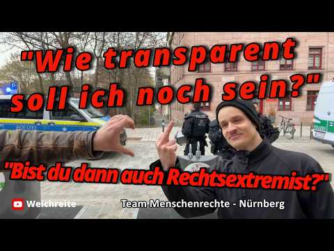 „Bist du dann auch rechtsextrem?“ 1/2 Team Menschenrechte Gegendemo Gespräch 21.3.26