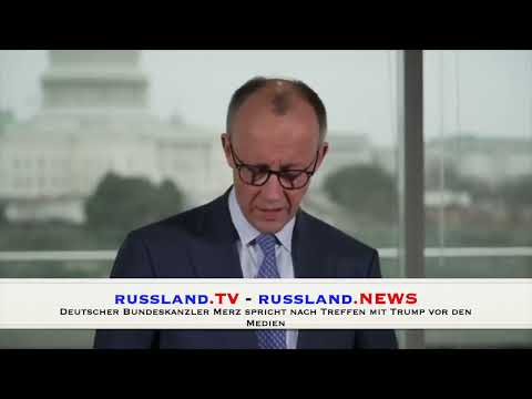 Bundeskanzler Merz spricht nach Treffen mit Trump vor den Medien Bundeskanzler Merz spricht nach Treffen mit Trump vor den Medien