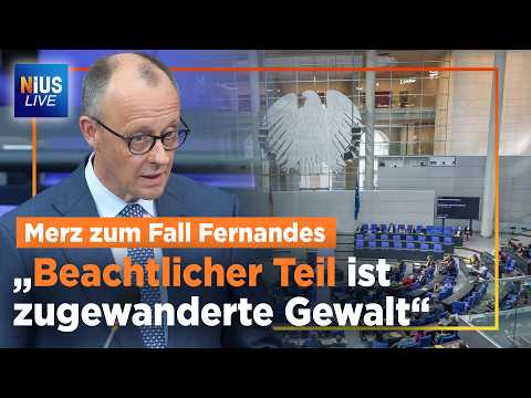 Bundestag: „Rassistischer Dreck!“ Linke-Abgeordnete pöbelt gegen Merz | NIUS Live vom 26.03.2026