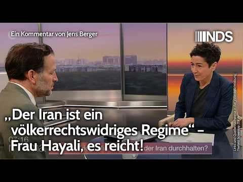 „Der Iran ist ein völkerrechtswidriges Regime“ – Frau Hayali, es reicht! | Jens Berger | NDS-Podcast