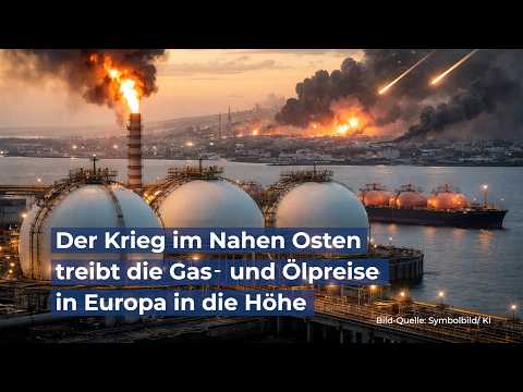 Der Krieg im Nahen Osten treibt die Gas‑ und Ölpreise in Europa in die Höhe