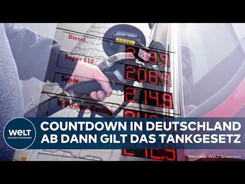 DEUTSCHLAND: Countdown läuft! Aufatmen für Autofahrer im Iran-Krieg? Tankgesetz tritt in Kraft