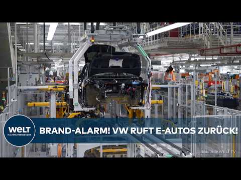 DEUTSCHLAND: Schock für E-Auto-Fahrer! VW ruft 90.000 Wagen wegen Brandgefahr zurück!