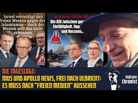 Die Tageslage: Nius und Apollo News, frei nach Ulbricht: Es muss nach „Freien Medien“ aussehen!