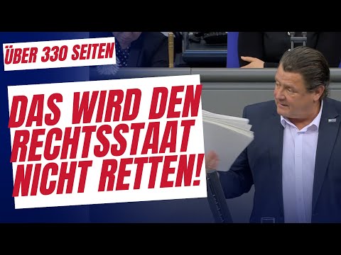 Dieser Gesetzentwurf wird den Rechtsstaat nicht retten!