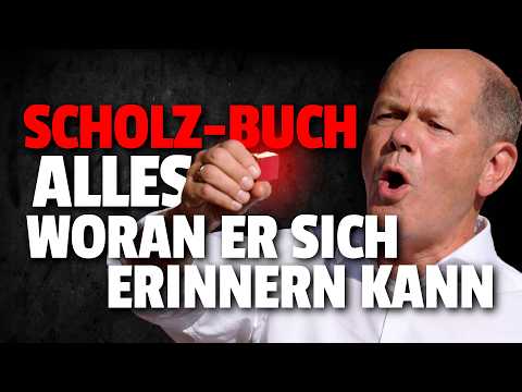 💥Scholz schreibt über alles, woran er sich erinnern kann!