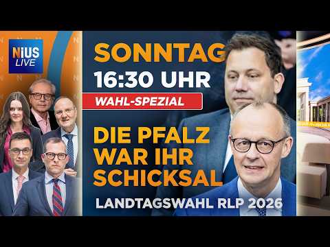 🚨Landtagswahl in Rheinland-Pfalz: Wer macht das Rennen? | NIUS Live Wahl-Spezial am 22.03.2026