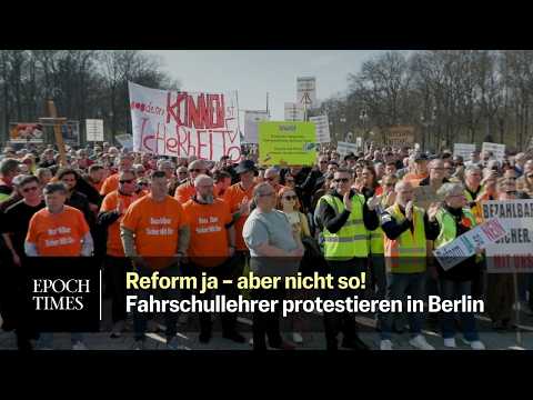 Fahrschullehrer protestieren gegen Pläne der Bundesregierung