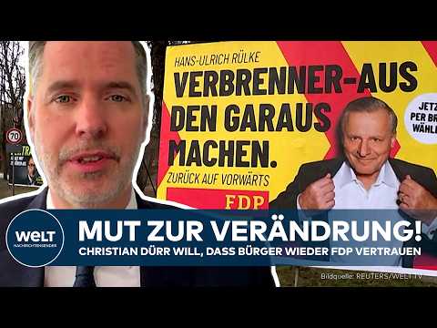 FDP: Christian Dürr will, dass Bürger der Partei wieder vertrauen – sie braucht Mut zur Veränderung