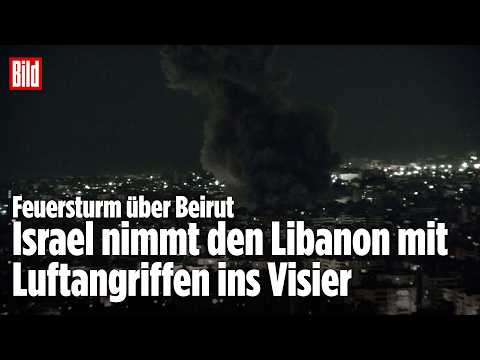 FEUERSTURM ÜBER BEIRUT: Jetzt trifft Israels Militär die Hisbollah hart