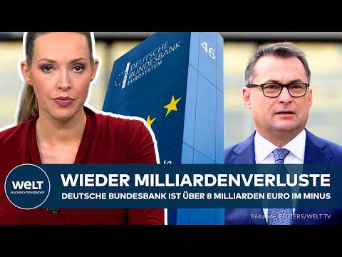 FINANZEN: Wieder Milliardenverluste – Bundesbank ist im Jahr 2025 über 8 Milliarden Euro im Minus