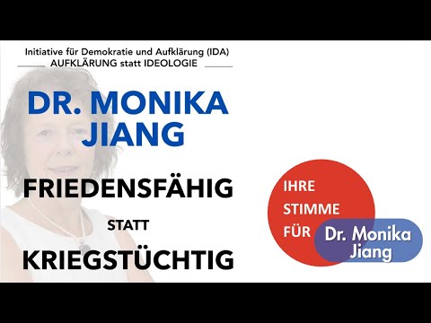 Friedensfähig statt kriegstüchtig – Für eine Politik der Diplomatie und Vermittlung: Monika Jiang Friedensfähig statt kriegstüchtig – Für eine Politik der Diplomatie und Vermittlung: Monika Jiang