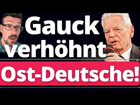 GAUCK DREHT DURCH: „Ostdeutsche können keine Demokratie!“ GAUCK DREHT DURCH: „Ostdeutsche können keine Demokratie!“