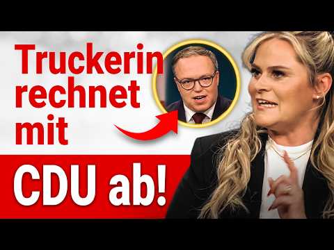 Hart aber fair: LKW-Fahrerin wischt mit CDU den Boden auf!