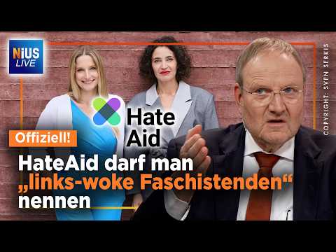 HateAid verliert vor Gericht! NGO-Komplex in Panik: Fördergelder weg | NIUS Live vom 25.03.2026