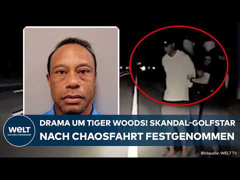 HEFTIGER AUTO-CRASH IN FLORIDA: Skandal-Golflegende Tiger Woods festgenommen! So äußert sich Trump