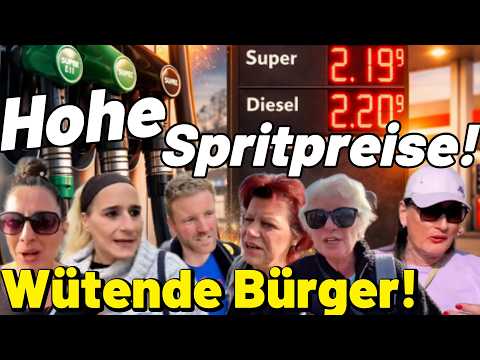 Hohe Spritpreise! ⛽️ Benzin ABZOCKE auf Kosten der Bürger? 🚗 Das sagen Menschen auf der Straße dazu