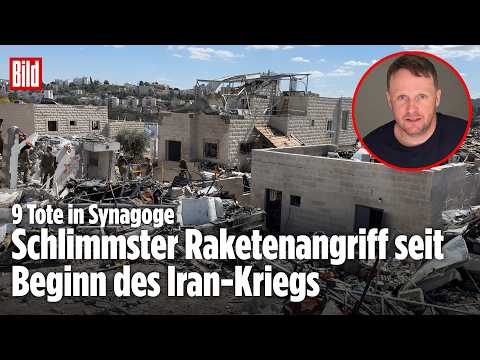 IRAN-ANGRIFF: Neun Tote in israelischer Synagoge ‒ „Rakete richtet immensen Schaden an“