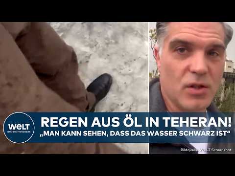 IRAN: Heftige Bilder aus Teheran! Es regnet Öl nach Angriffen der USA und Israel auf Tank-Lager